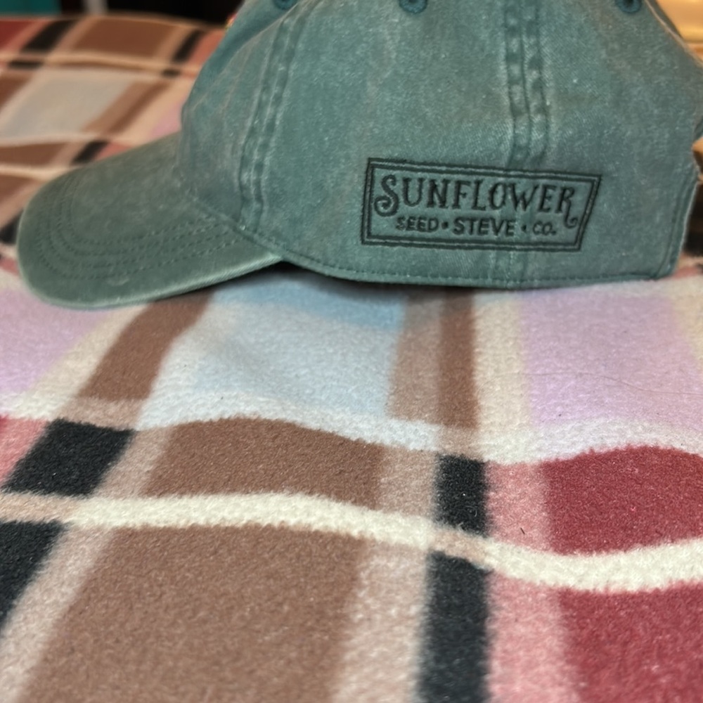 Sunflower Stitched Baseball Hat - image 2